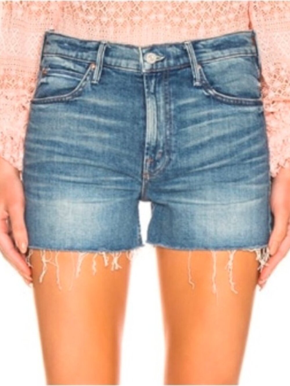 Mother Superior The Dutchie Short Fray Jean Shorts in Sacred Size 28